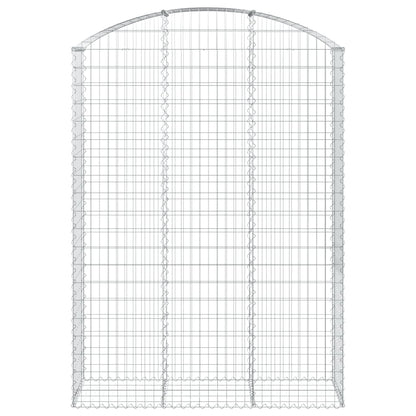 Gabione mit Hochbogen 150x50x200/220 cm Verzinktes Eisen - Pazzar.ch