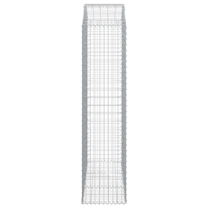 Gabione mit Hochbogen 150x50x200/220 cm Verzinktes Eisen - Pazzar.ch