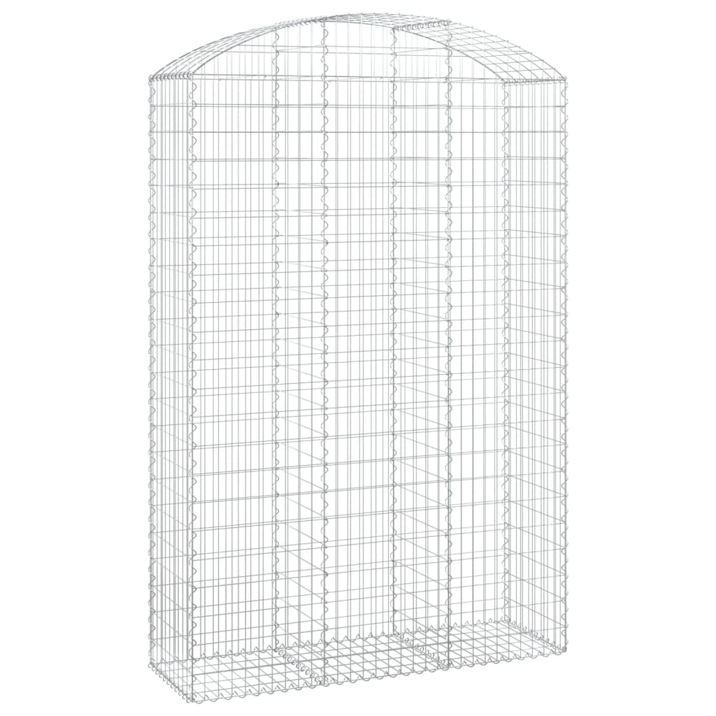 Gabione mit Hochbogen 150x50x220/240 cm Verzinktes Eisen - Pazzar.ch