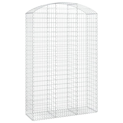 Gabione mit Hochbogen 150x50x220/240 cm Verzinktes Eisen - Pazzar.ch