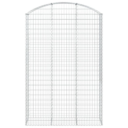Gabione mit Hochbogen 150x50x220/240 cm Verzinktes Eisen - Pazzar.ch