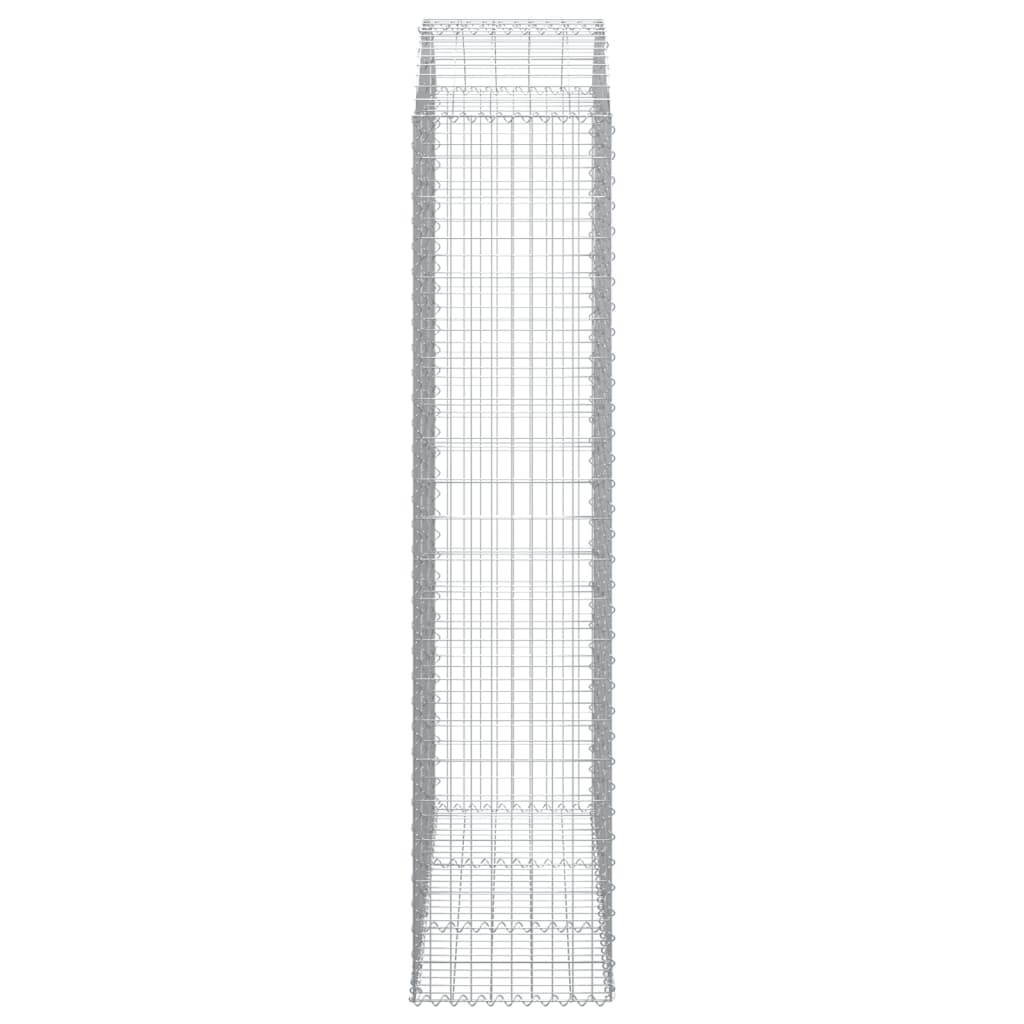Gabione mit Hochbogen 150x50x220/240 cm Verzinktes Eisen - Pazzar.ch