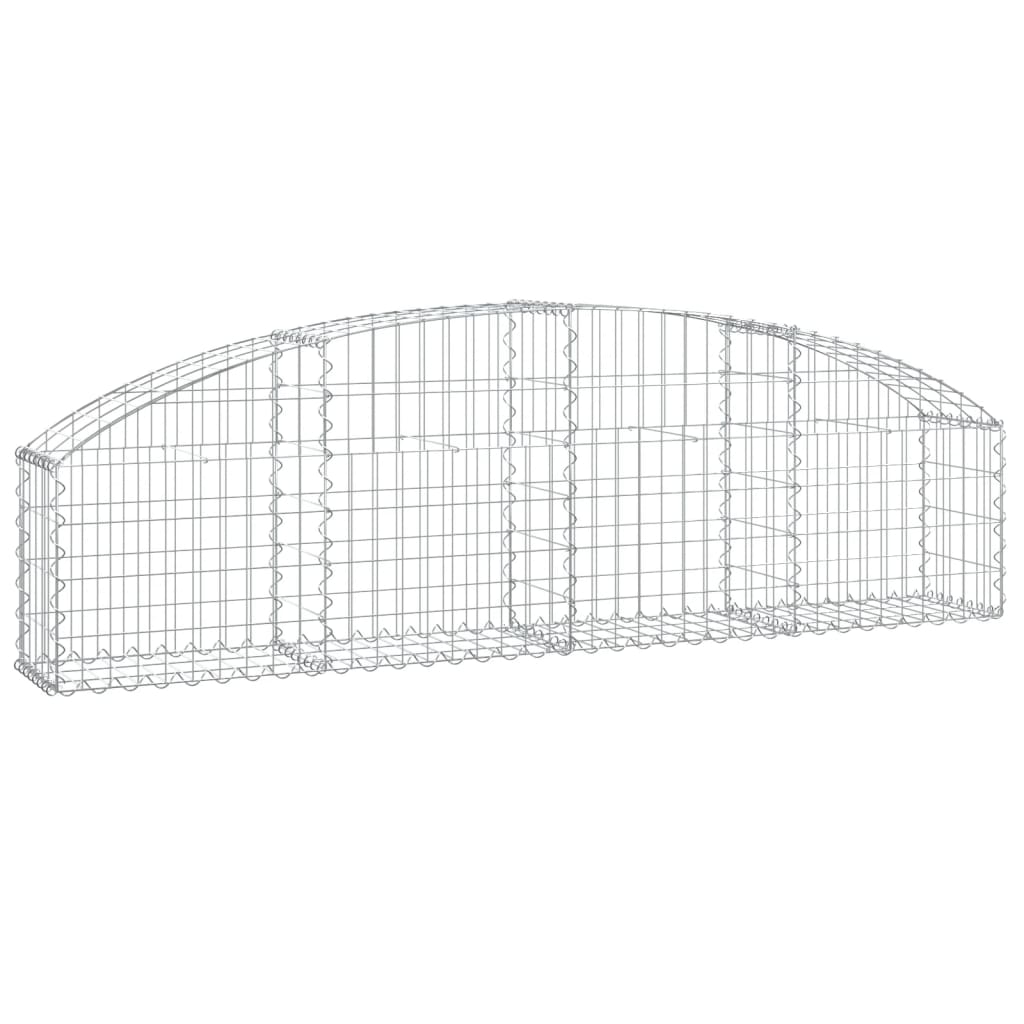 Gabione mit Hochbogen 200x30x40/60 cm Verzinktes Eisen - Pazzar.ch