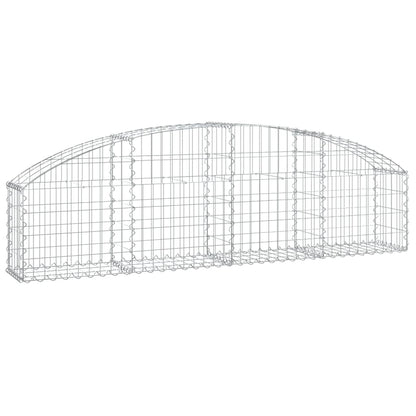 Gabione mit Hochbogen 200x30x40/60 cm Verzinktes Eisen - Pazzar.ch
