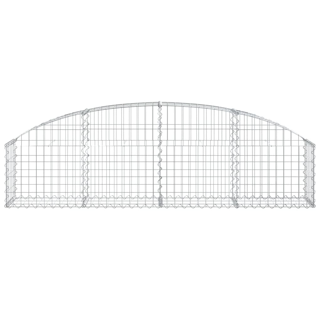 Gabione mit Hochbogen 200x30x40/60 cm Verzinktes Eisen - Pazzar.ch