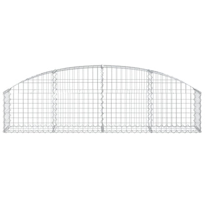 Gabione mit Hochbogen 200x30x40/60 cm Verzinktes Eisen - Pazzar.ch