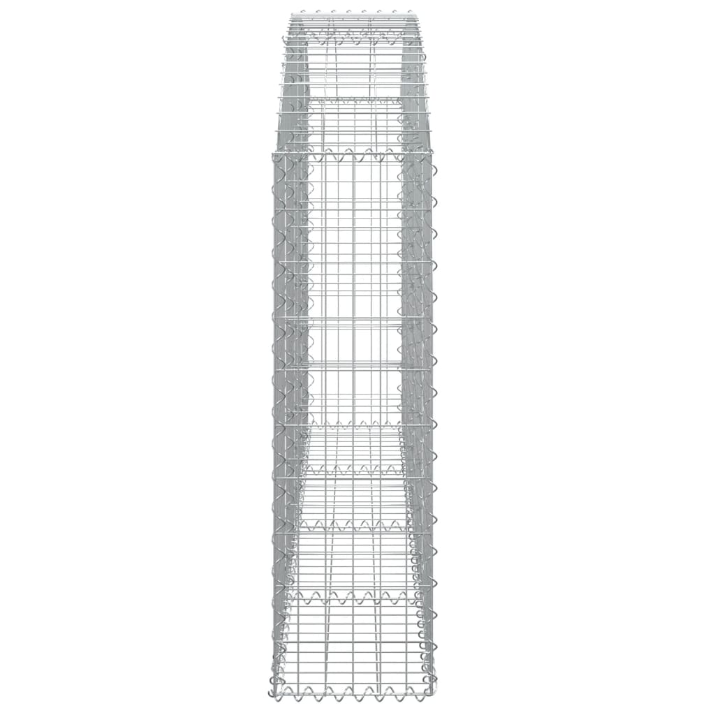 Gabione mit Hochbogen 200x30x100/120 cm Verzinktes Eisen - Pazzar.ch