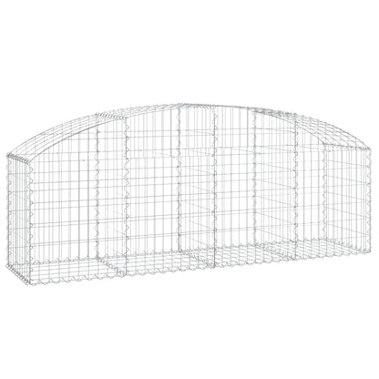 Gabione mit Hochbogen 200x50x60/80 cm Verzinktes Eisen - Pazzar.ch