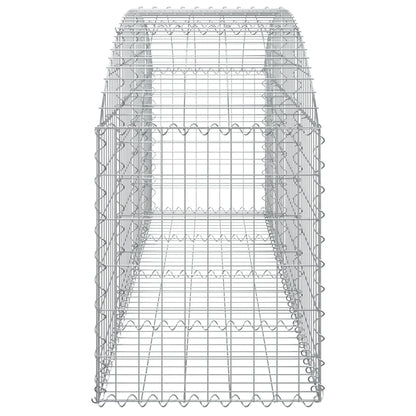 Gabione mit Hochbogen 200x50x60/80 cm Verzinktes Eisen - Pazzar.ch