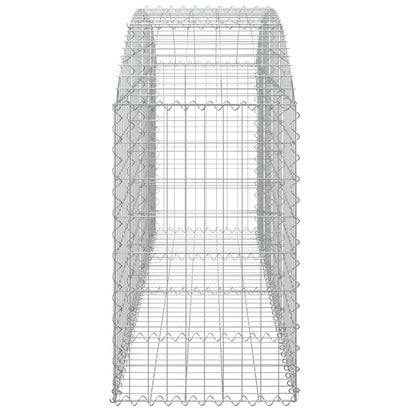 Gabione mit Hochbogen 200x50x80/100 cm Verzinktes Eisen - Pazzar.ch
