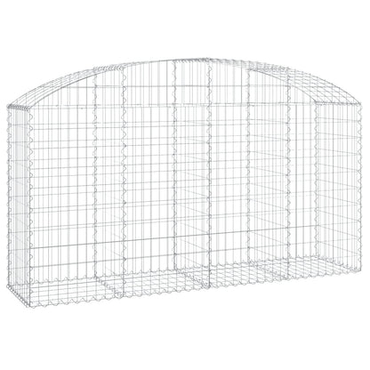 Gabione mit Hochbogen 200x50x100/120 cm Verzinktes Eisen - Pazzar.ch