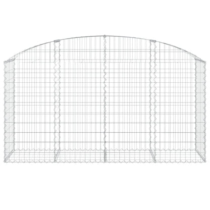 Gabione mit Hochbogen 200x50x100/120 cm Verzinktes Eisen - Pazzar.ch