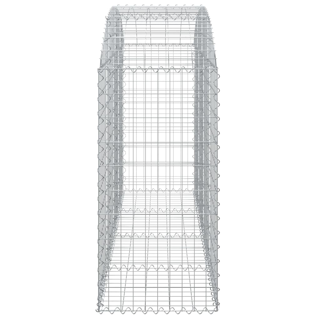 Gabione mit Hochbogen 200x50x100/120 cm Verzinktes Eisen - Pazzar.ch