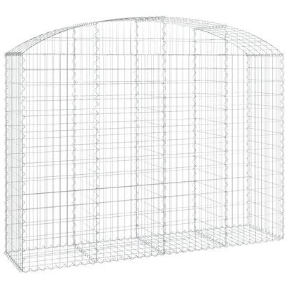 Gabione mit Hochbogen 200x50x140/160 cm Verzinktes Eisen - Pazzar.ch