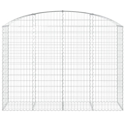 Gabione mit Hochbogen 200x50x140/160 cm Verzinktes Eisen - Pazzar.ch