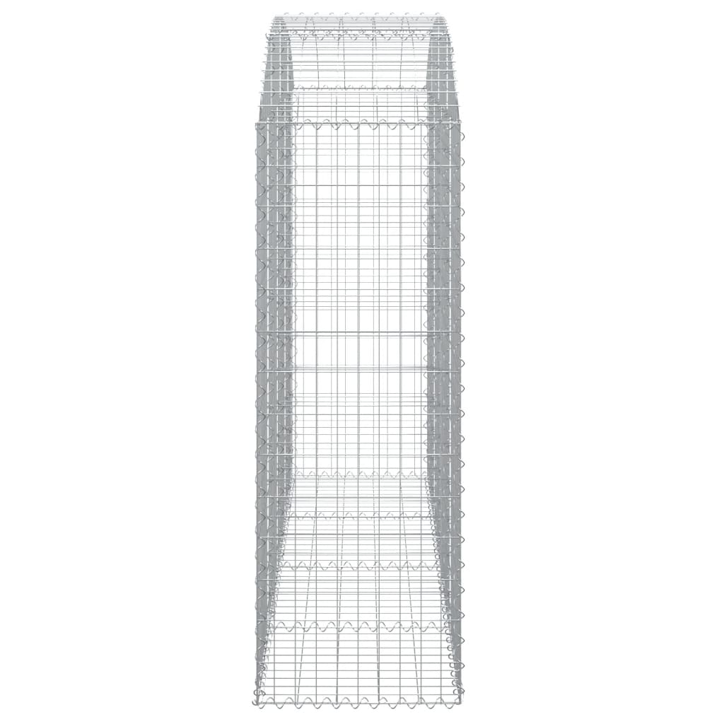 Gabione mit Hochbogen 200x50x140/160 cm Verzinktes Eisen - Pazzar.ch