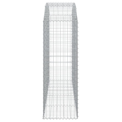 Gabione mit Hochbogen 200x50x140/160 cm Verzinktes Eisen - Pazzar.ch