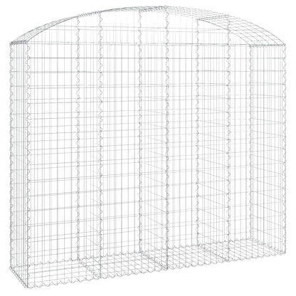 Gabione mit Hochbogen 200x50x160/180 cm Verzinktes Eisen - Pazzar.ch