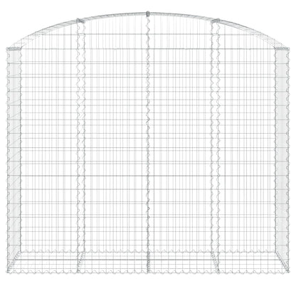 Gabione mit Hochbogen 200x50x160/180 cm Verzinktes Eisen - Pazzar.ch