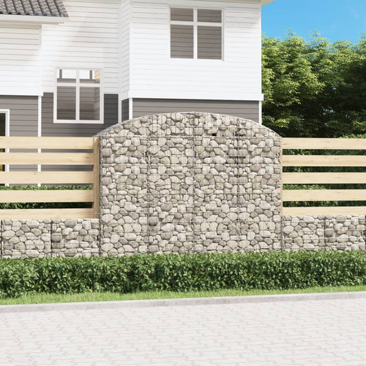Gabione mit Hochbogen 200x50x160/180 cm Verzinktes Eisen - Pazzar.ch