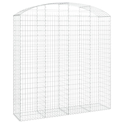 Gabione mit Hochbogen 200x50x200/220 cm Verzinktes Eisen - Pazzar.ch