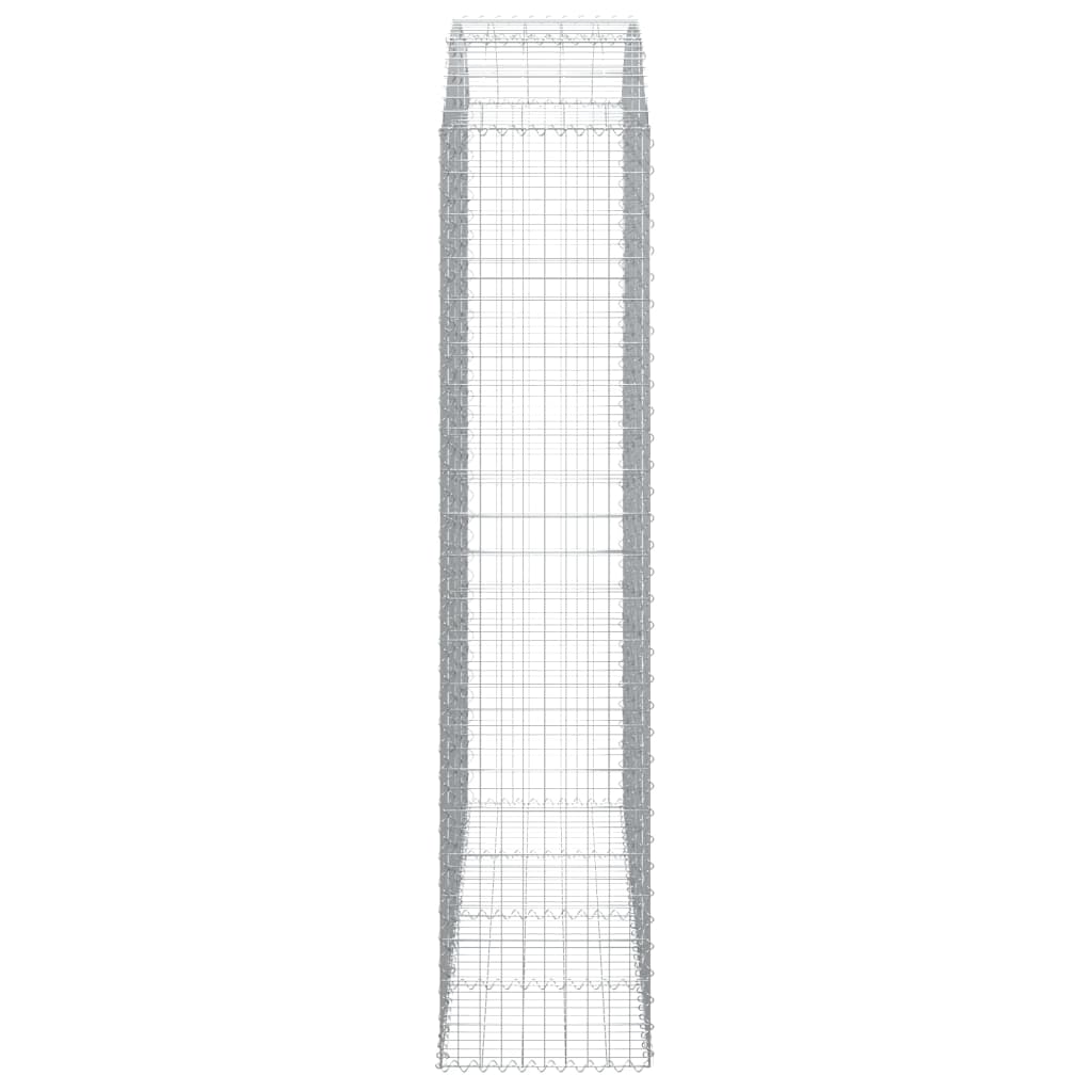 Gabione mit Hochbogen 200x50x220/240 cm Verzinktes Eisen - Pazzar.ch