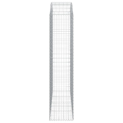Gabione mit Hochbogen 200x50x220/240 cm Verzinktes Eisen - Pazzar.ch