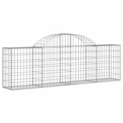 Gabione mit Hochbogen 200x30x60/80 cm Verzinktes Eisen - Pazzar.ch