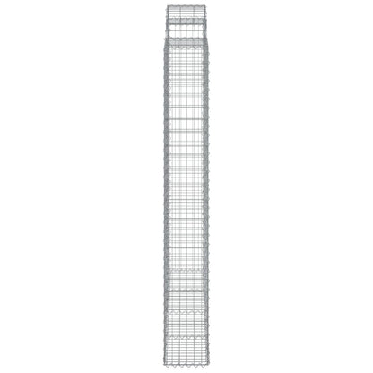 Gabione mit Hochbogen 200x30x220/240 cm Verzinktes Eisen - Pazzar.ch