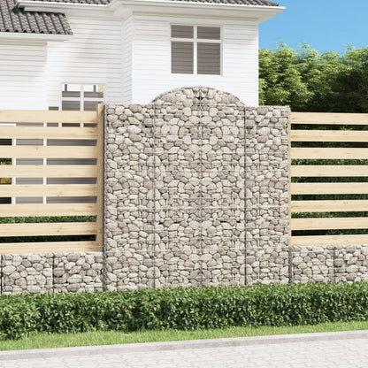 Gabione mit Hochbogen 200x30x220/240 cm Verzinktes Eisen - Pazzar.ch