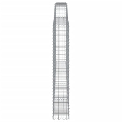 Gabione mit Hochbogen 400x30x180/200 cm Verzinktes Eisen - Pazzar.ch