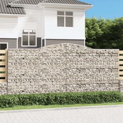 Gabione mit Hochbogen 400x30x180/200 cm Verzinktes Eisen - Pazzar.ch