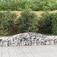 Gabione mit Hochbogen 400x50x40/60 cm Verzinktes Eisen