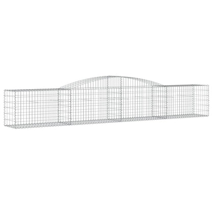 Gabione mit Hochbogen 400x50x60/80 cm Verzinktes Eisen - Pazzar.ch
