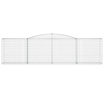 Gabione mit Hochbogen 400x50x100/120 cm Verzinktes Eisen - Pazzar.ch