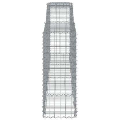 Gabione mit Hochbogen 400x50x120/140 cm Verzinktes Eisen - Pazzar.ch