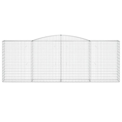 Gabione mit Hochbogen 400x50x140/160 cm Verzinktes Eisen - Pazzar.ch