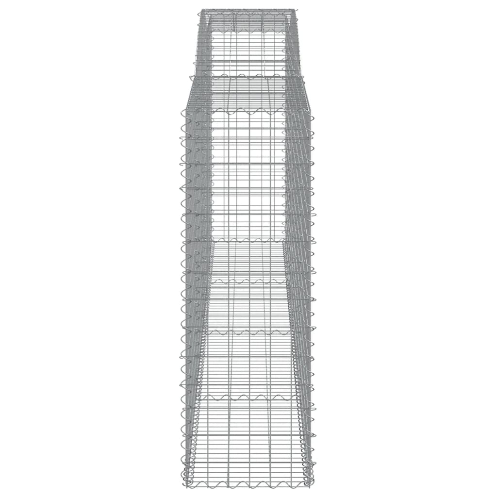Gabione mit Hochbogen 400x50x140/160 cm Verzinktes Eisen - Pazzar.ch