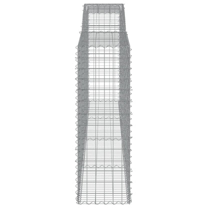 Gabione mit Hochbogen 400x50x140/160 cm Verzinktes Eisen - Pazzar.ch