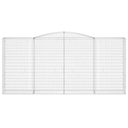 Gabione mit Hochbogen 400x50x180/200 cm Verzinktes Eisen - Pazzar.ch