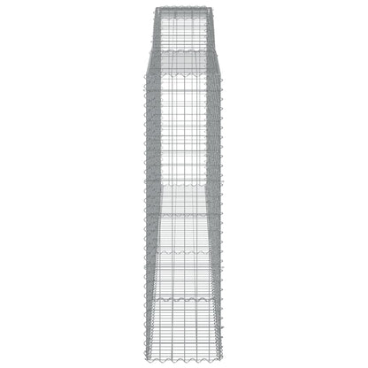 Gabione mit Hochbogen 400x50x180/200 cm Verzinktes Eisen - Pazzar.ch