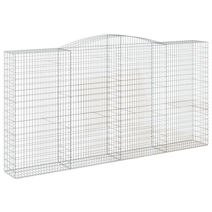 Gabione mit Hochbogen 400x50x200/220 cm Verzinktes Eisen - Pazzar.ch