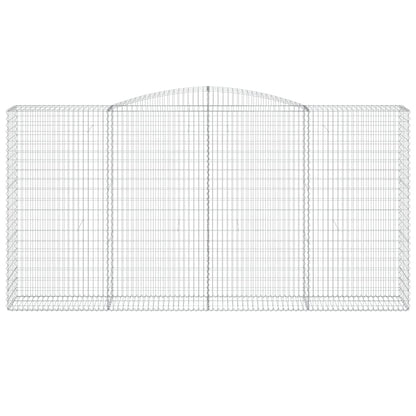 Gabione mit Hochbogen 400x50x200/220 cm Verzinktes Eisen - Pazzar.ch