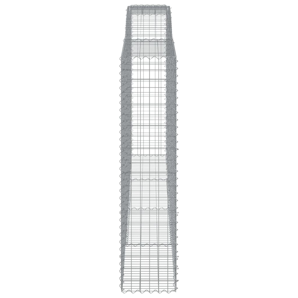 Gabione mit Hochbogen 400x50x200/220 cm Verzinktes Eisen - Pazzar.ch