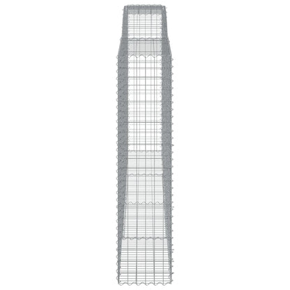 Gabione mit Hochbogen 400x50x200/220 cm Verzinktes Eisen - Pazzar.ch