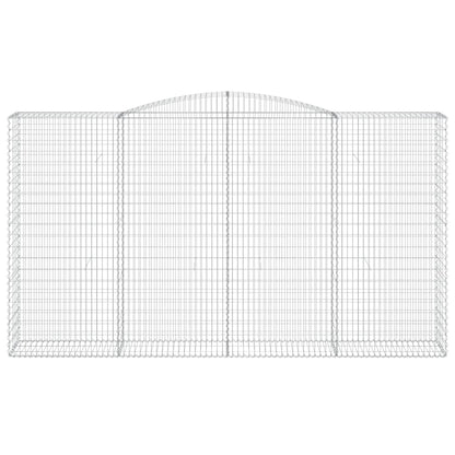 Gabione mit Hochbogen 400x50x220/240 cm Verzinktes Eisen - Pazzar.ch