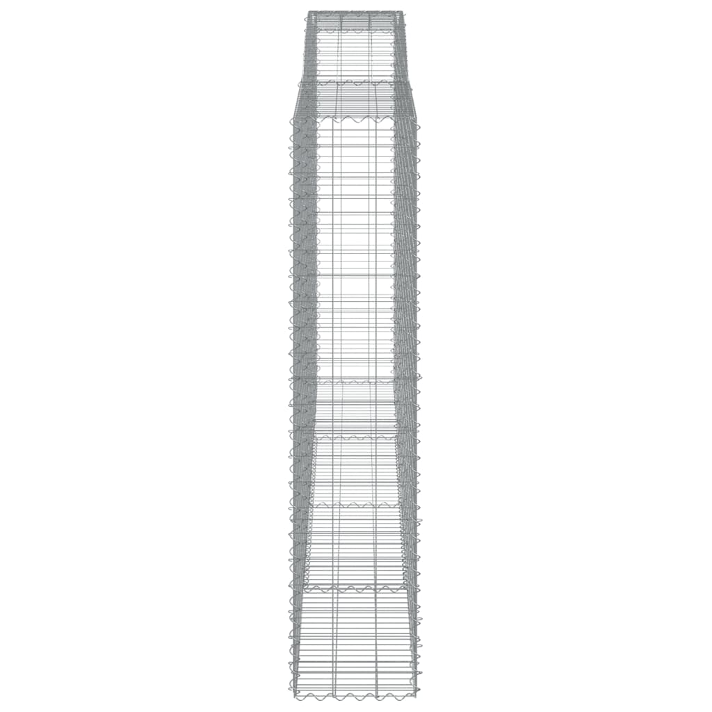 Gabione mit Hochbogen 400x50x220/240 cm Verzinktes Eisen - Pazzar.ch