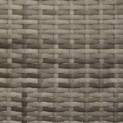 Gartenbank 3-Sitzer mit Kissen Grau Poly Rattan - Pazzar.ch