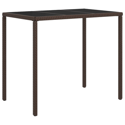 4-tlg. Garten-Lounge-Set mit Kissen Braun Poly Rattan - Pazzar.ch