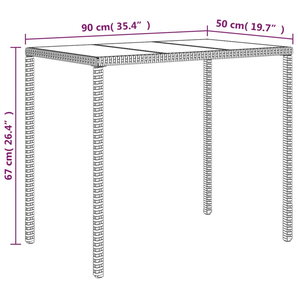 4-tlg. Garten-Lounge-Set mit Kissen Braun Poly Rattan - Pazzar.ch